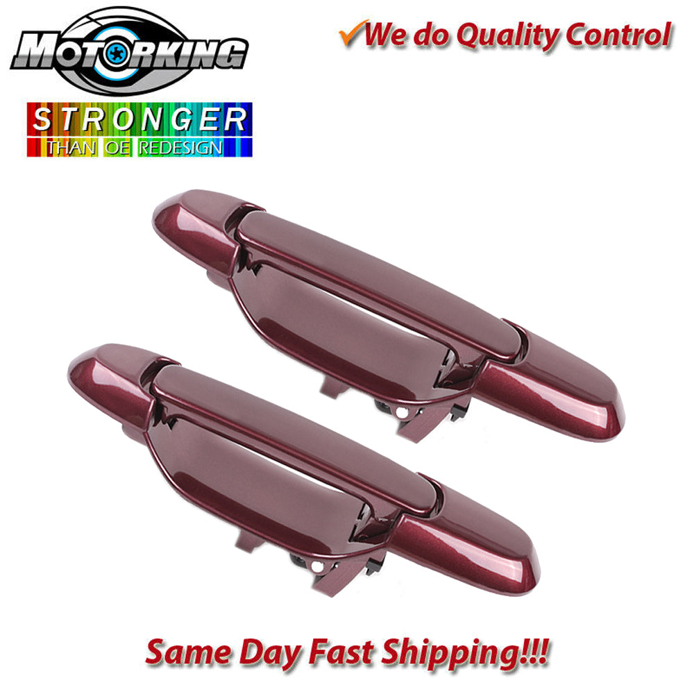 Exterior Door Handle Rear L & R 2PCS. 98-03 for Toyota Sienna 3M6 Burgundy B619