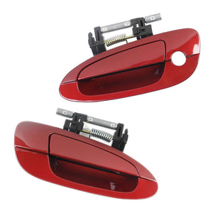 Exterior Door Handle Front L & R Set 2PCS. 02-06 for Nissan Altima A20 Code Red