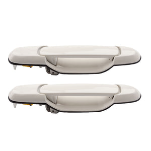 Exterior Door Handle Rear L & R 2PCS 98-03 for Toyota Sienna 040 Super White