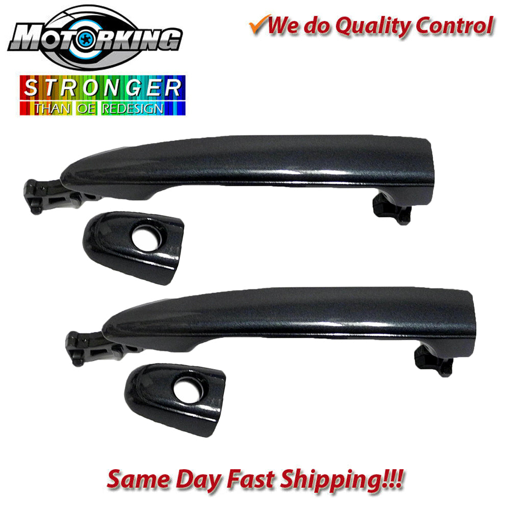 Exterior Door Handle Front L & R 2PCS 04-10 for Toyota Sienna 1F9 Slate Metallic