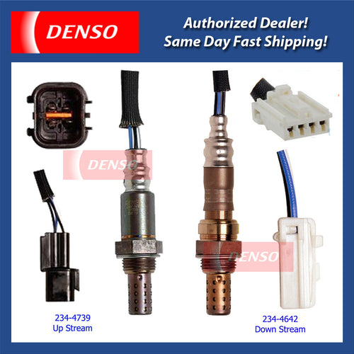 2002-2006 Mitsubishi Lancer 2.0L Denso Oxygen Sensor Set 2PCS 234-4642 234-4739