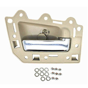 Interior Door Handle Rear L & R 2PCS 05-11 for Jeep Grand Cherokee Beige Chrome