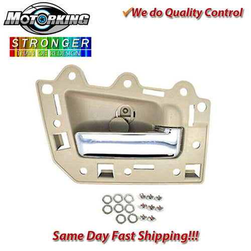 Interior Door Handle Rear Right 05-11 for Jeep Grand Cherokee Beige & Chrome