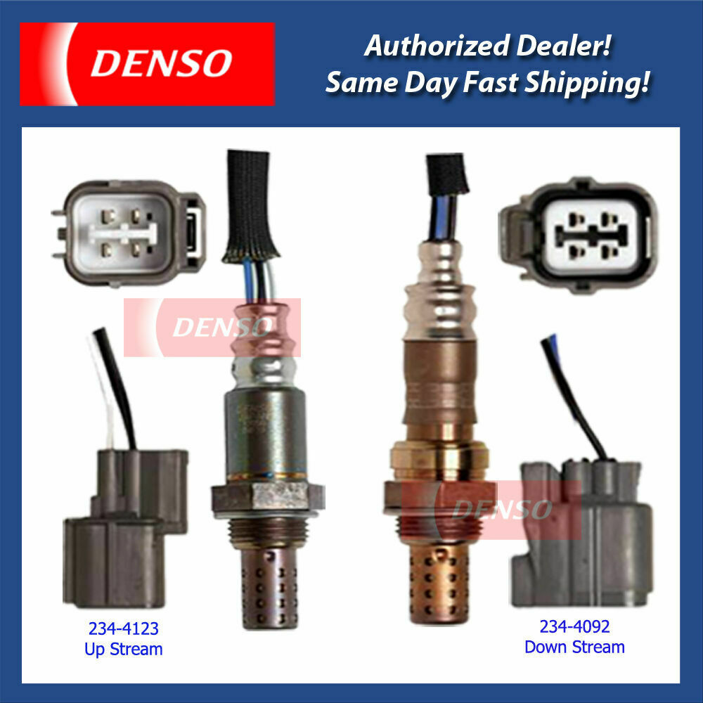 Denso Oxygen Sensor Up & Down Stream 2PCS. 01-05 for Honda Civic GX 1.7L D17A7