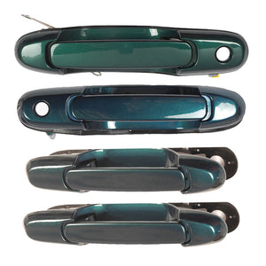 Exterior Door Handle Set 4PCS. 1998-2003 for Toyota Sienna 6P2 Classic Green