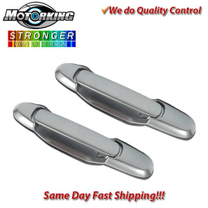 Exterior Door Handle Rear L & R 2PCS 98-03 for Toyota Sienna 6M3 Silver Spruce