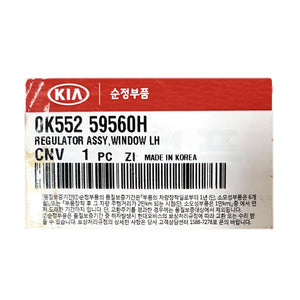 Genuine Front Left Power Window Regulator 02-05 for Kia Sedona 3.5L 0K552-59560H