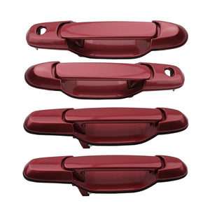 Exterior Door Handle Set 4PCS. 98-03 for Toyota Sienna 3M6 Napa Burgundy Pearl