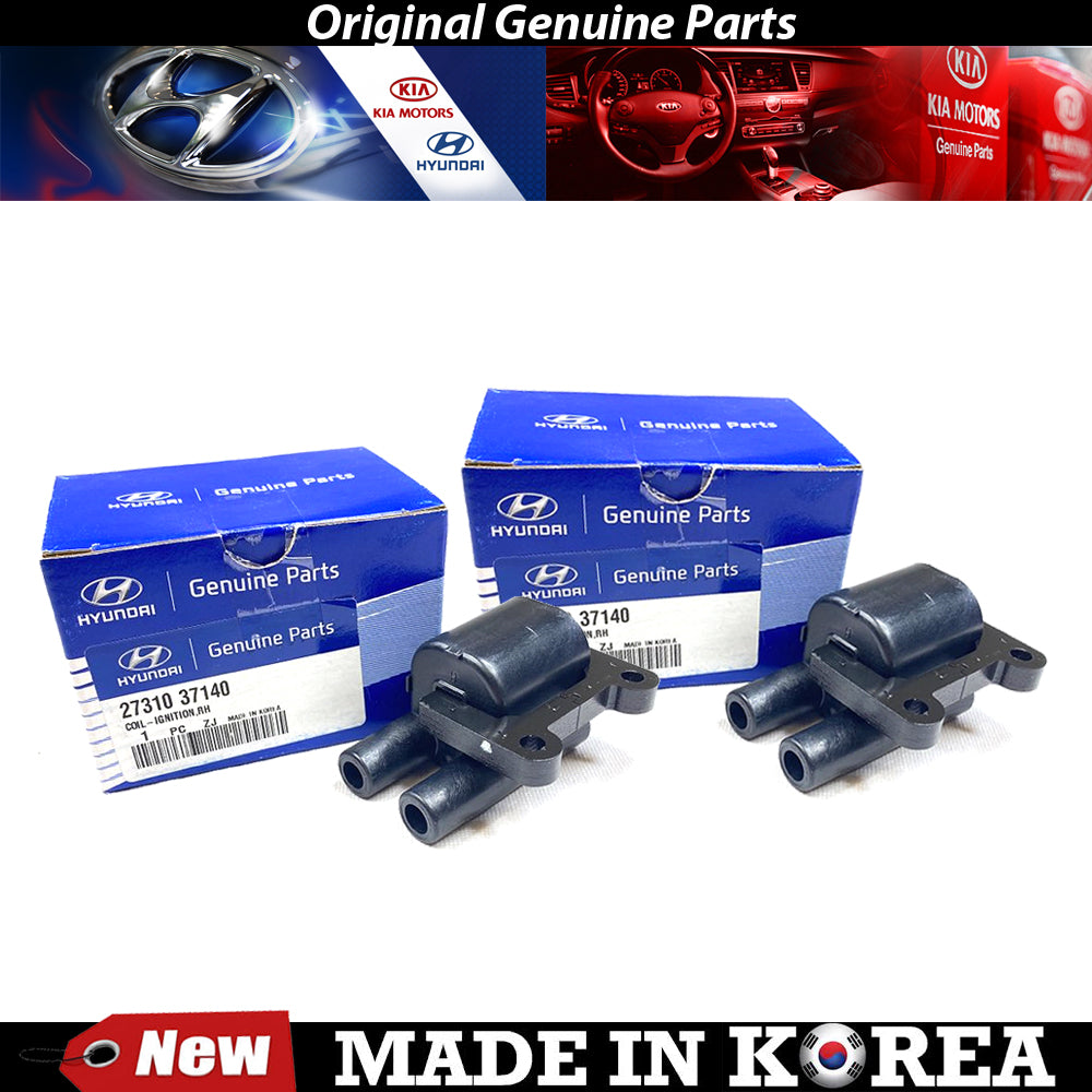 Genuine R Ignition Coil 2PCS 01-08 for Hyundai Santa Fe/ Tiburon 2.7L 2731037140