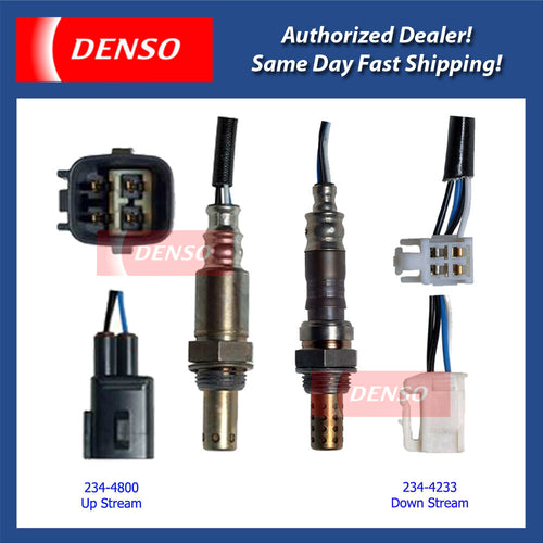 Denso Oxygen Sensor Set 2PCS. 2003-2004 for Toyota Matrix 1.8L 1ZZFE FWD.