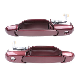 Exterior Door Handle Front L & R 2PCS. 98-03 for Toyota Sienna 3M6 Napa Burgundy