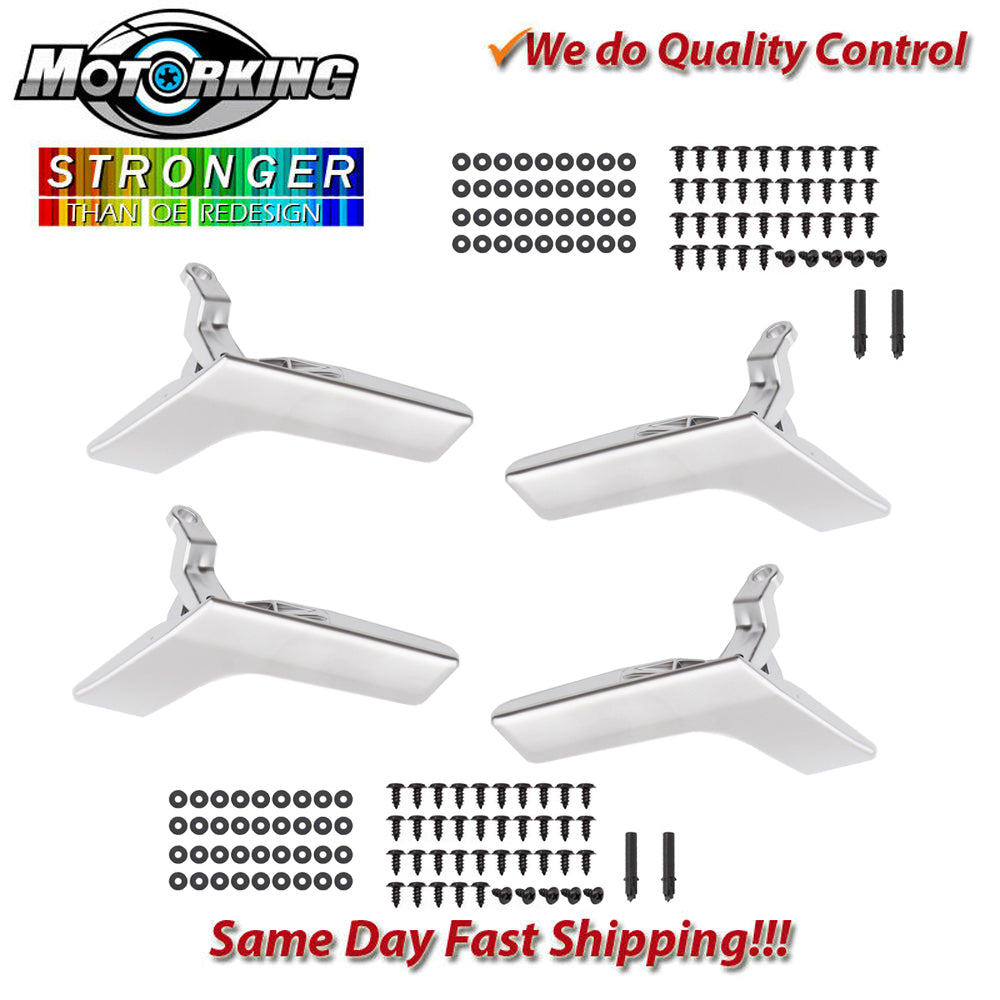 Interior Door Handle Set 4PCS. 08-14 for Mercedes Benz W204 X204 Matte Silver