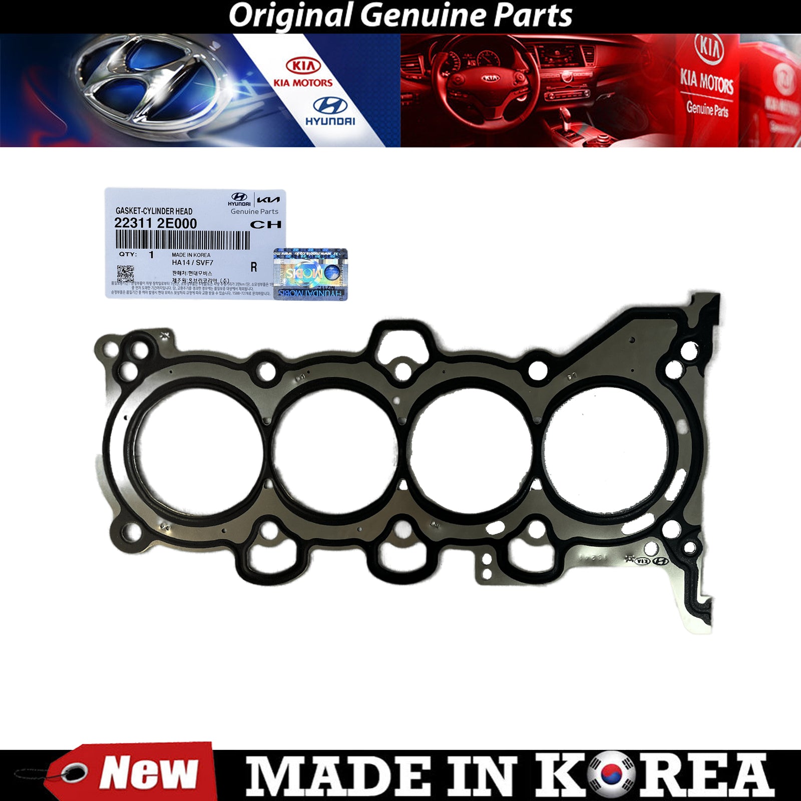Genuine Cylinder Head Gasket 11-20 for Hyundai Elantra / Kia