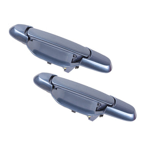 Exterior Door Handle Rear L & R 2PCS 98-03 for Toyota Sienna 8L9 Denim Blue Mica