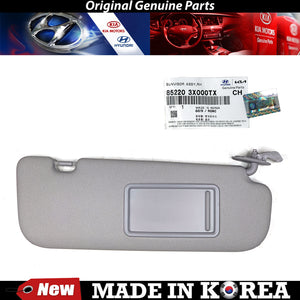 Genuine Right Passanger Side Sun Visor 11-14 for Hyundai Elantra 852203X000TX