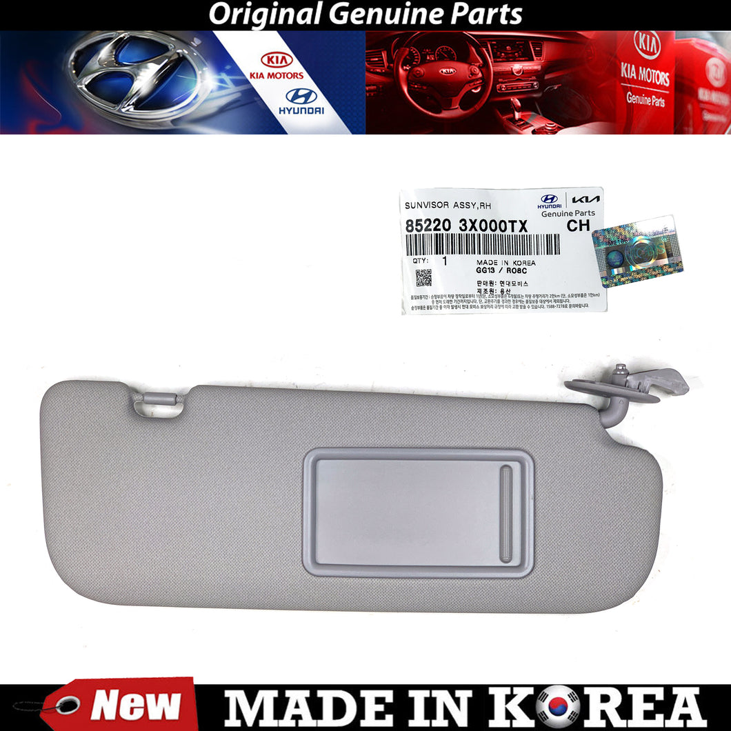 Genuine Right Passanger Side Sun Visor 11-14 for Hyundai Elantra 852203X000TX
