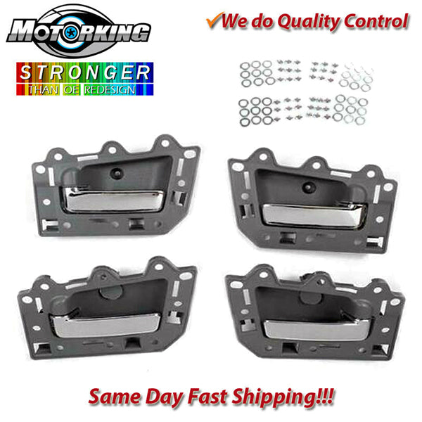 Interior Door Handle Set 4PCS. 2005-2011 for Jeep Grand Cherokee Gray & Chrome