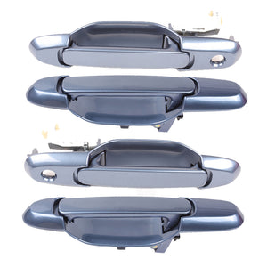 Exterior Door Handle Set 4PCS. 1998-2003 for Toyota Sienna 8L9 Denim Blue Mica