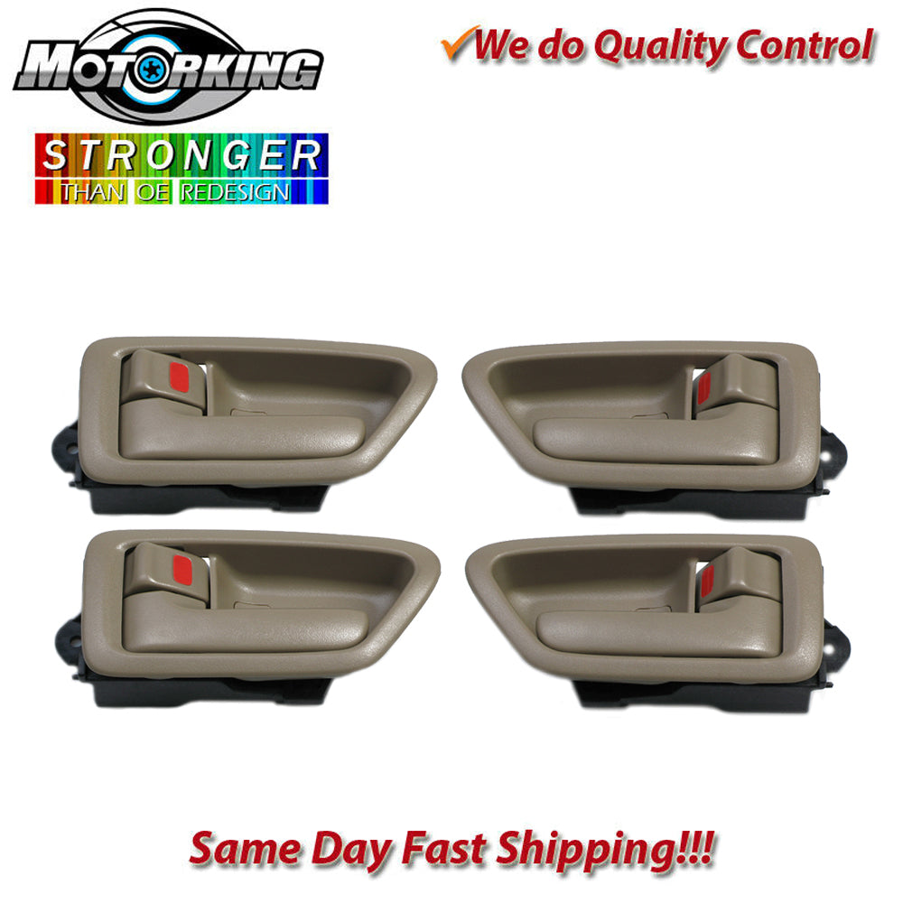 Interior Door Handle Set 4PCS. 1997-2001 for Toyota Camry, Tan B548 B549