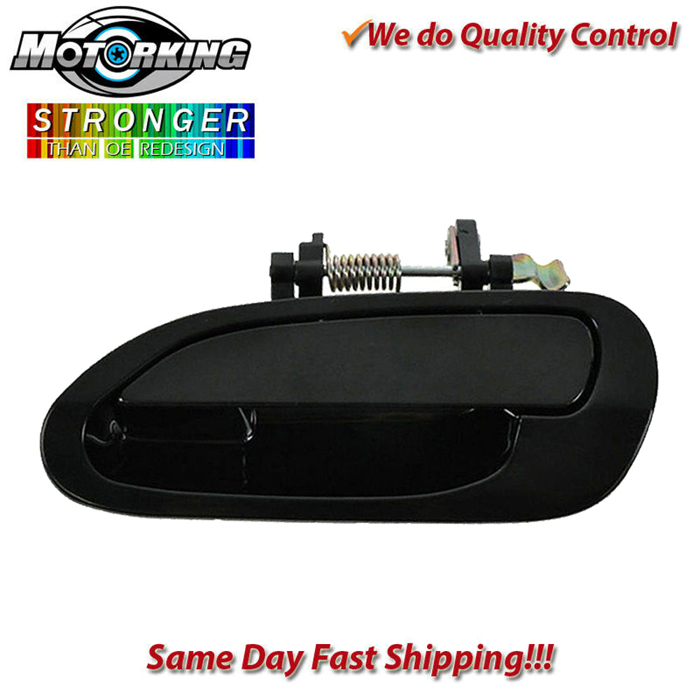 Exterior Door Handle Rear Left 98-02 for Honda Accord Sedan Non-Painted Black