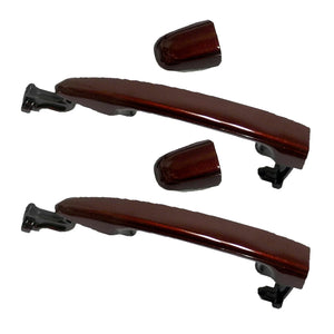 Exterior Door Handle Rear L&R 2PCS 04-10 for Toyota Sienna 3Q3 Salsa Red Pearl