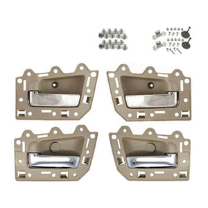 Interior Door Handle Set 4PCS. 2005-2011 for Jeep Grand Cherokee Beige & Chrome