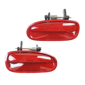 Exterior Door Handle Rear L & R 2PCS. 1996-2000 for Honda Civic R81 Milano Red