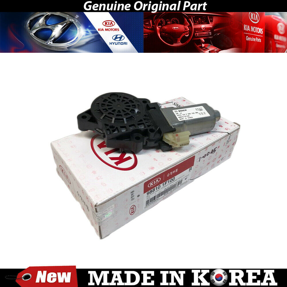 Genuine Front Left Power Window Motor for 2005-2010 Kia Sportage, 98810-1F100